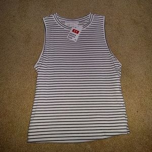 BRAND NEW Black and white muscle tank
